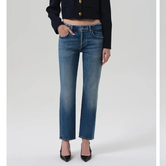 Citizens Of Humanity Anissa Blue Straight Leg Jeans - Picture 2 of 11